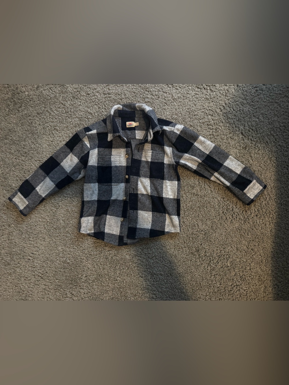 Faherty Kids Plaid Button-Up Shirt